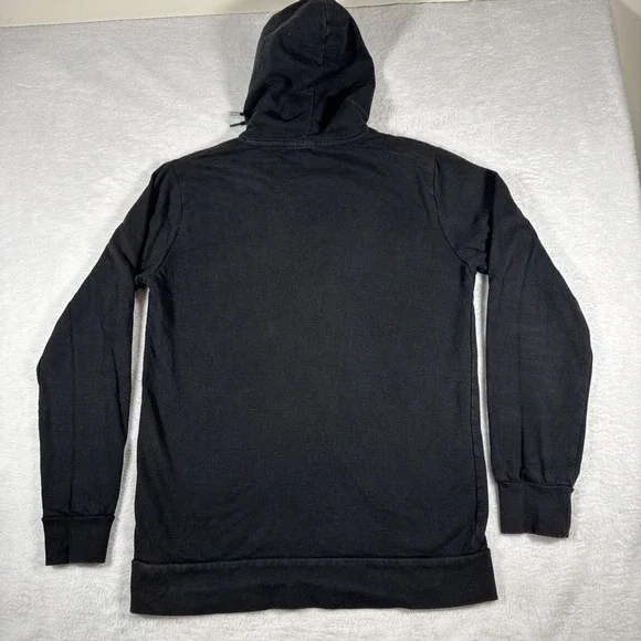 Vintage Quiksilver Hoodie Mens Large Black Pullover Skate Surfer Sweatshirt Y2K - Picture 12 of 14